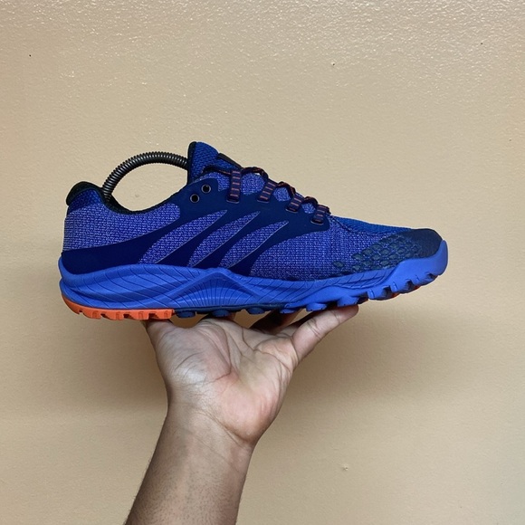 Merrell Women's All Out Charge Unifly Trail Running Sneakers “Purple Orange - Picture 7 of 17